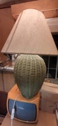 Lampa stołowa  z wikliny
