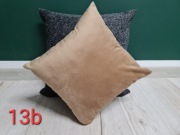 M013 poszewki na poduszki 30x30 karmel beż welwet