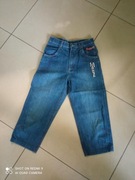 Spodnie 146 cm Jeansy rybaczki niebieski