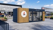 Kontener Handlowy Pawilon Biurowy Usługowy Socjalny Mobilny Kiosk 7x3