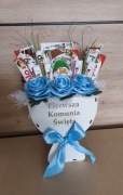 Box komunijny w kielichu chłopięcy 