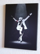 Michael Jackson Obraz ręcznie grawerowany na blasze Oryginalny prezent