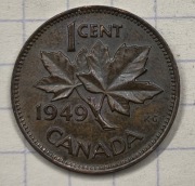 01326 Kanada 1 cent 1949 piękna 