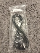 Kabel zasilający "koniczynka" 1,8 metra czarny