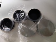 Pokrywki z silikonową uszczelką 8cm zestaw 10szt