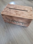 Pudełko drewniane zamykane na listy 