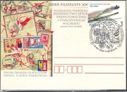 Rybnik - Zjazd Śląskich Filatelistów PZF 2001r. kartka, herb Gliwice