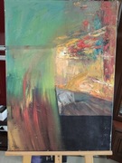 Olej na płótnie Abstrakcja D. Gierlach