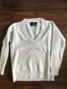 NEVER DENIM - wool blend błękitny sweter