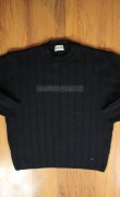 Sweter Joop! r. XL 54 czarny wełniany męski okrągły dekolt 