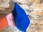 kangol niebieski damski beret wełniany klasyczny y2k 90s 00s