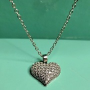 Naszyjnik serce. Stal nierdzewna.