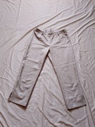 Eleganckie spodnie capri 38 len plus poliester 