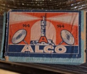 Pinezki w pudełku vintage ALCO lata 40/50 kolekcjonerskie Made un Germany