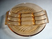 HUTA HORTENSJA PATERA KATALOGOWA - Łososiowa Art Deco