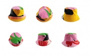 Dwustronny kapelusz kubełkowy czapka rybacka bucket hat handmade