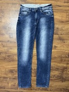 Spodnie jeansowe stretch regular indigo jeansy Sams Jeans rozmiar S