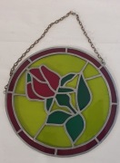 Stary witraż Róża lata 70-te