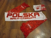 Szalik kibica piłkarski Polska Warka. Nowy.