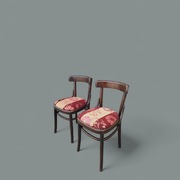 Krzesła gięte tapicerowane THONET Radomsko 