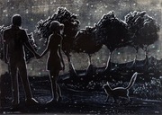 Obraz na papierze 49x69cm, 2022