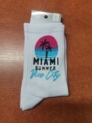 SKARPETA DAMSKA DŁUGA Z NAPISEM -MILENA