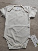 Body niemowlęce motylkowe,kremowe, krótki rękaw 62