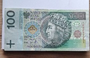 Banknot 100zł Seria zastępcza YK kolekcjonerski. 