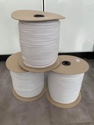 Guma dziana biała (płaska) na maseczki (4mm)