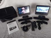 dvd na zagłówki samochodu 2x