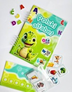 Interaktywna książka „Polski alfabet” – litery na rzepy 