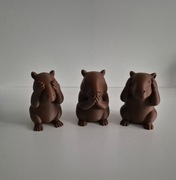 Urocze Kapibary 3D – Zestaw 3 Figurek