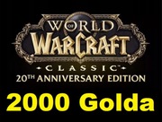 WOW SPINESHATTER GOLD 2000 GOLDA ZŁOTA ZŁOTO FRESH EDYCJA WORLD OF WARCRAFT