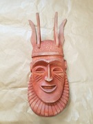 Maska drewniana głowa/chełm/twarz