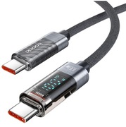 Kabel USB-C Toocki z Wyświetlaczem Mocy (W) – Szybkie Ładowanie