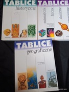 TABLICE Geograficzne Historyczne Matematyczne Fiz. Chem. Astronom. 3 tomy