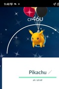 Pokemon Go Shiny Pikachu z balonami  Trade