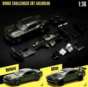 DODGE CHALLENGER SRT Model Zestaw Metalowe Auto TUNING licencjonowane 1:36