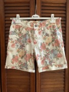 Szorty krótkie spodenki w kwiaty boho bawełna floral 38 M