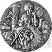 Srebrna Moneta   2$ Junona - Bogowie Rzymscy 2oz