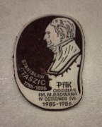 Naszywka PRL PTTK Oddziału im. M. Radwana w Ostrowcu Św. 1985-1986