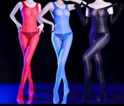 Kombinezon Catsuit Nylonowe nylon bodystocking jumpsuit  kostium erotyczny 