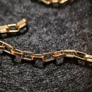 Złoty łańcuszek na paznokcie 20cm - wybór, ozdoby na paznokcie 3d