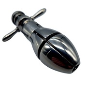 Korek analny BDSM rozszerzany - wykonany ze stali nierdzewnej.