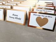 Winietki ze zdrapką glamour złote z zadaniami dwustronne