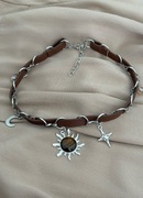 Naszyjnik słońce  tygrysie oko księżyc 