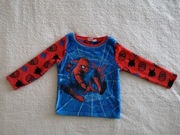 Niebieska pluszowa bluza Spiderman pająk 110