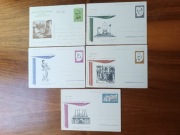 Kartki pocztowe 200 lat Teatru Narodowego 1765 - 1965 5 x kartka pocztowa 