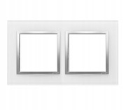 DRN2/69 | Ramka 2- krotna szklana srebrna perła DRN2/69 | Kontakt-Simon