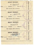 Libiąż, 4 x  Bilety Kopalnia Węgla Kamiennego, Kwota 5zł